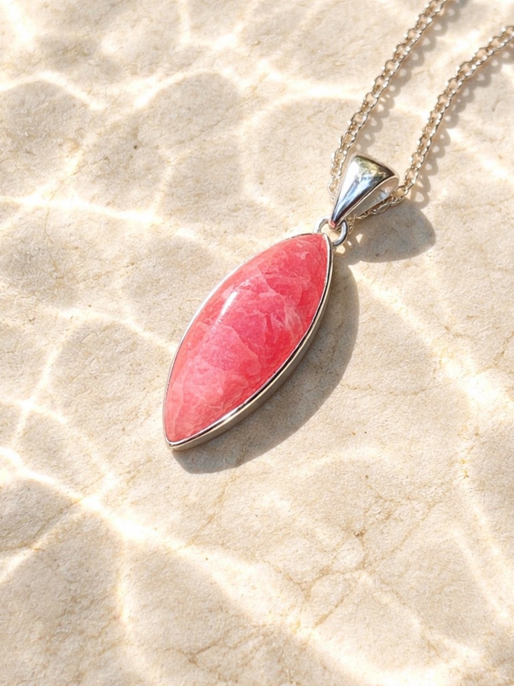 NEW! Rhodochrosite Necklace - Picture 7 of 13